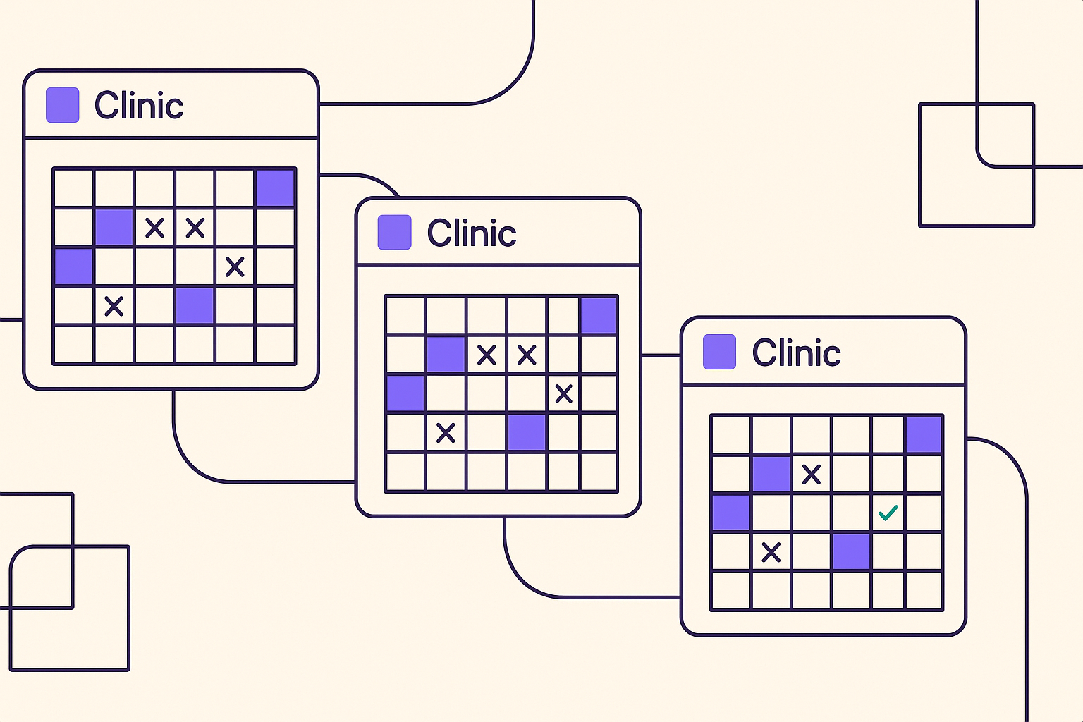 A booking system for three clinics: no-code or not?